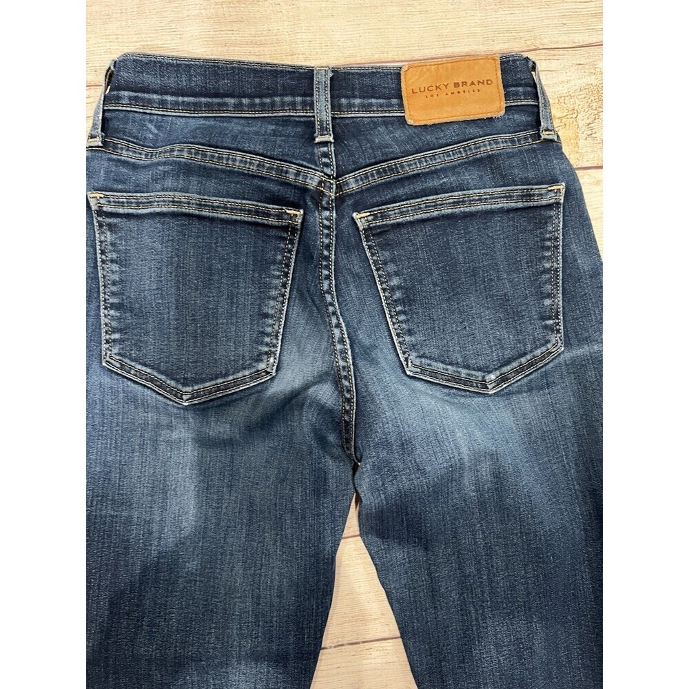 Lucky Brand Mid Rise Ava Skinny Womens Jeans Blue Size 4 27 Cut Ankle - Picture 5 of 11